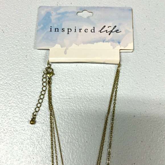 NWT 3 Layer Gold Tone Necklace - Picture 6 of 6